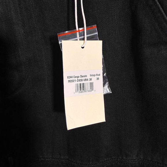 MNML - V244 Cargo Denim Jeans Vintage Black Size 38 - New with Tags - Picture 4 of 9